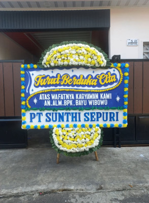 Papan Bunga Duka di Taba Koji